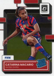 Catarina Macario USA Panini Donruss Soccer 2022/23 Optic Rated Rookies #191